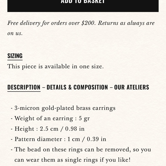 Sezane Charlotte Earrings - Picture 2 of 5